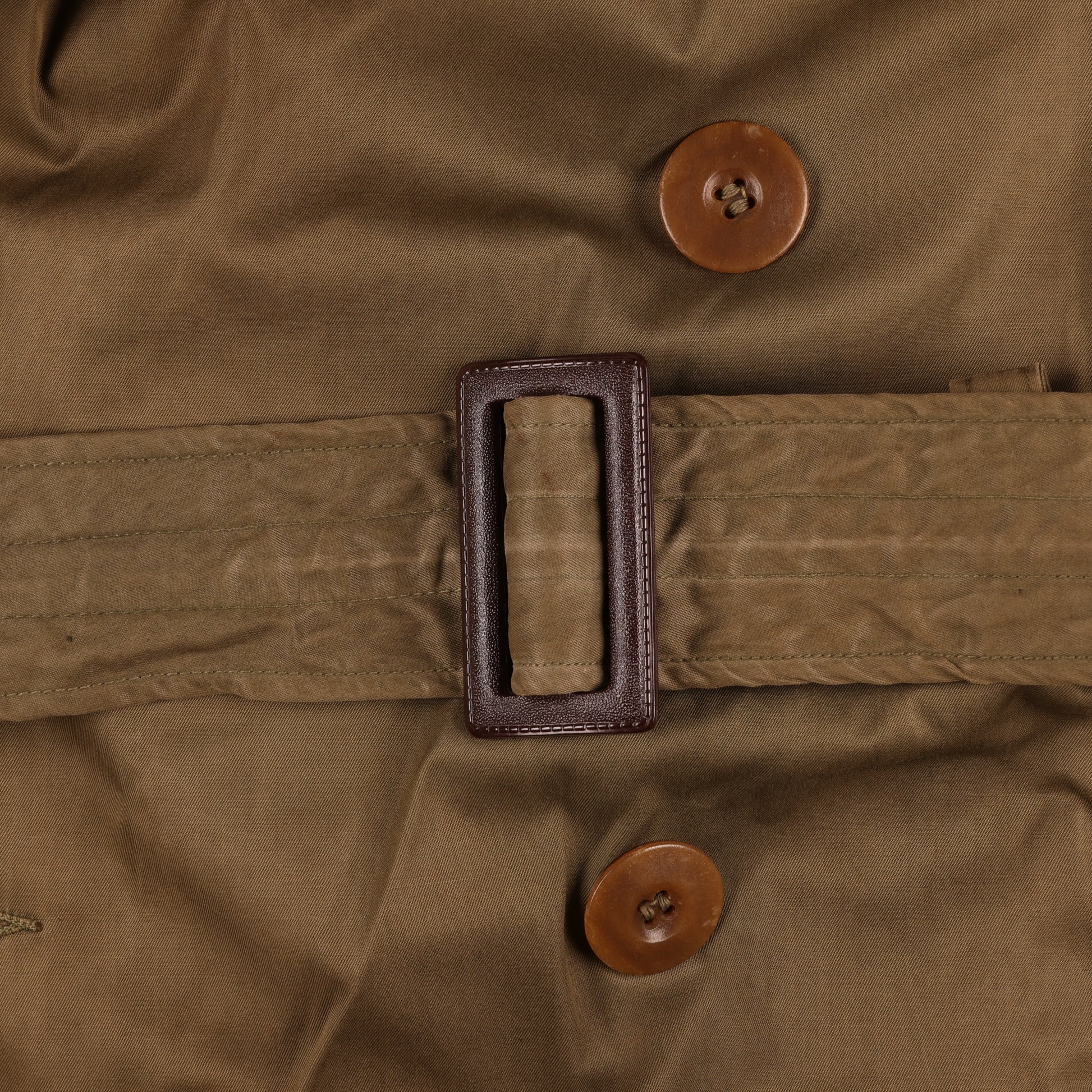 WWII U.S. Army Officer's Cotton Overcoat by Phila. Q.M. Depot Size 38R (1945)