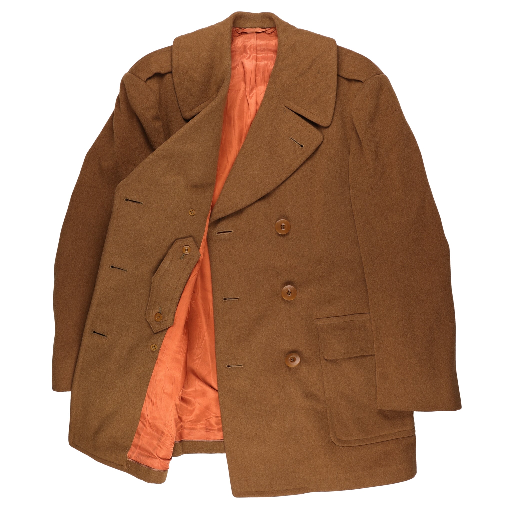 WWII U.S. Army Officer's Doeskin Wool Short Overcoat by Phila