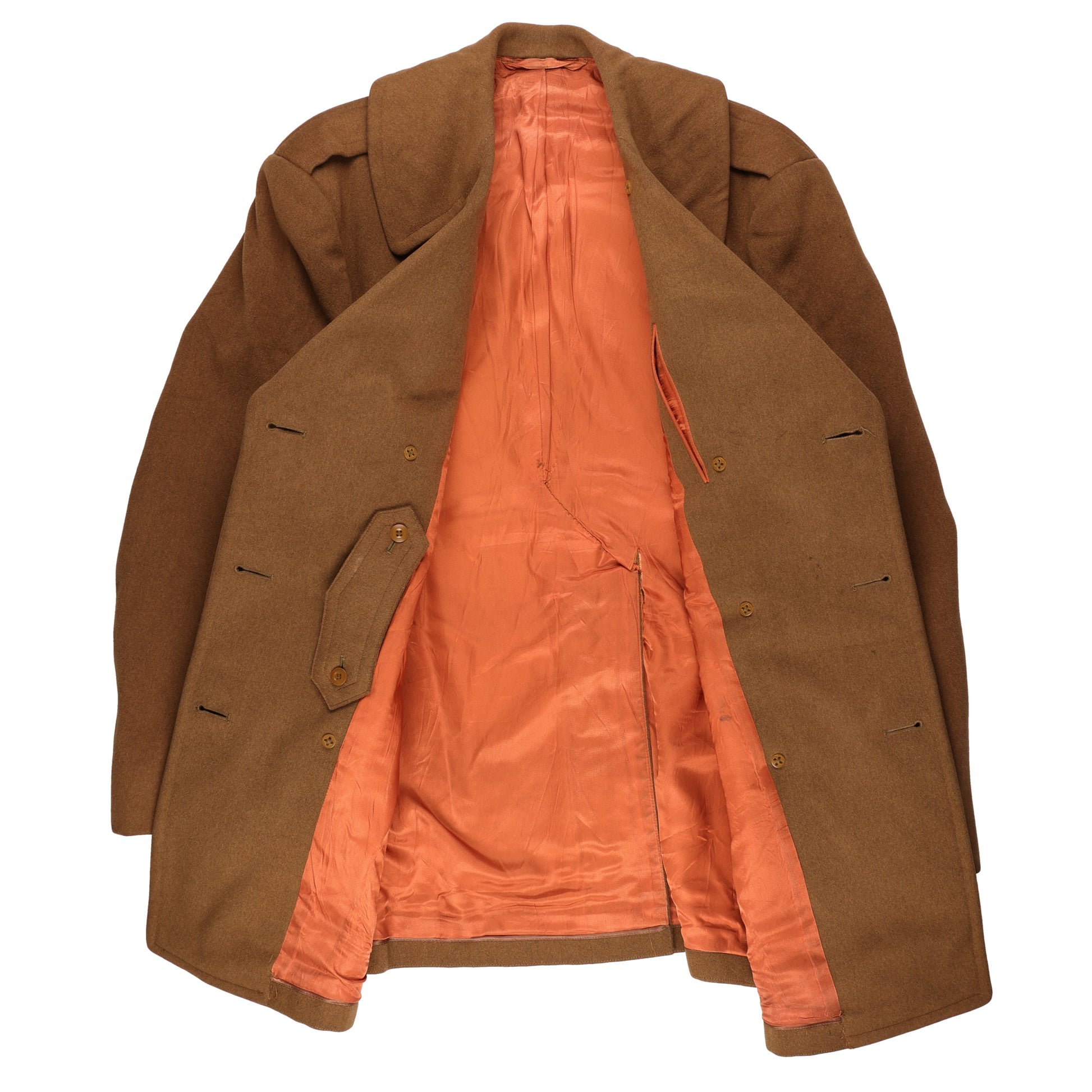WWII U.S. Army Officer's Doeskin Wool Short Overcoat by Phila. Q.M. Depot Size 39R (1944)