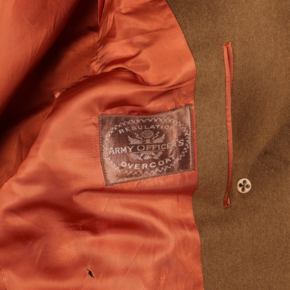 WWII U.S. Army Officer's Doeskin Wool Short Overcoat by Phila. Q.M. Depot Size 39R (1944)