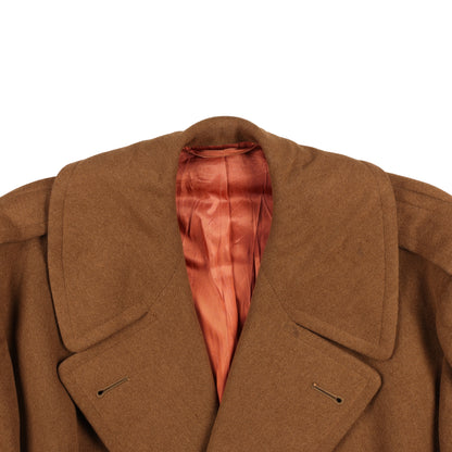 WWII U.S. Army Officer's Doeskin Wool Short Overcoat by Phila. Q.M. Depot Size 39R (1944)