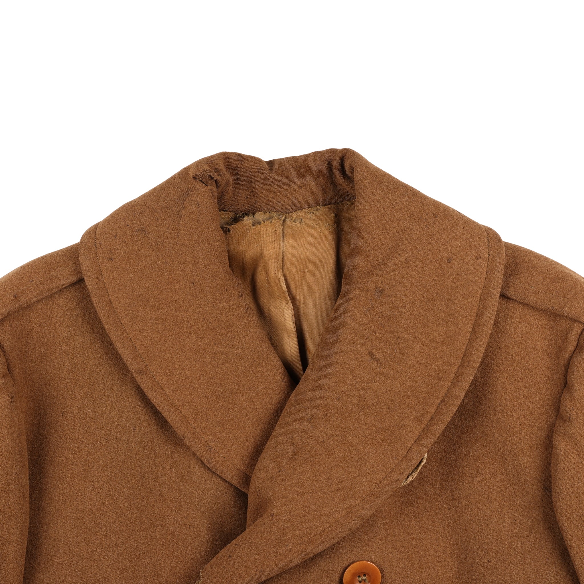 WWII U.S. Army Officer's Doeskin Wool Short Overcoat by Schloss