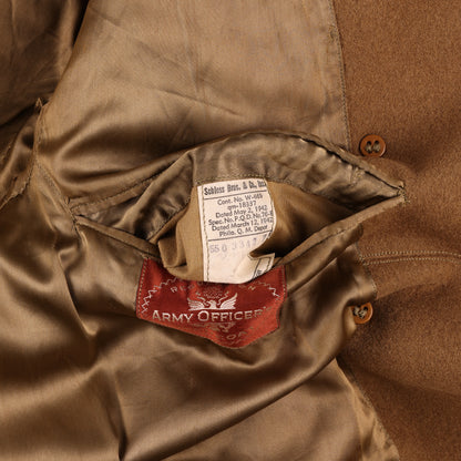 WWII U.S. Army Officer's Doeskin Wool Short Overcoat by Schloss Bros. & Co., Inc. (1942)