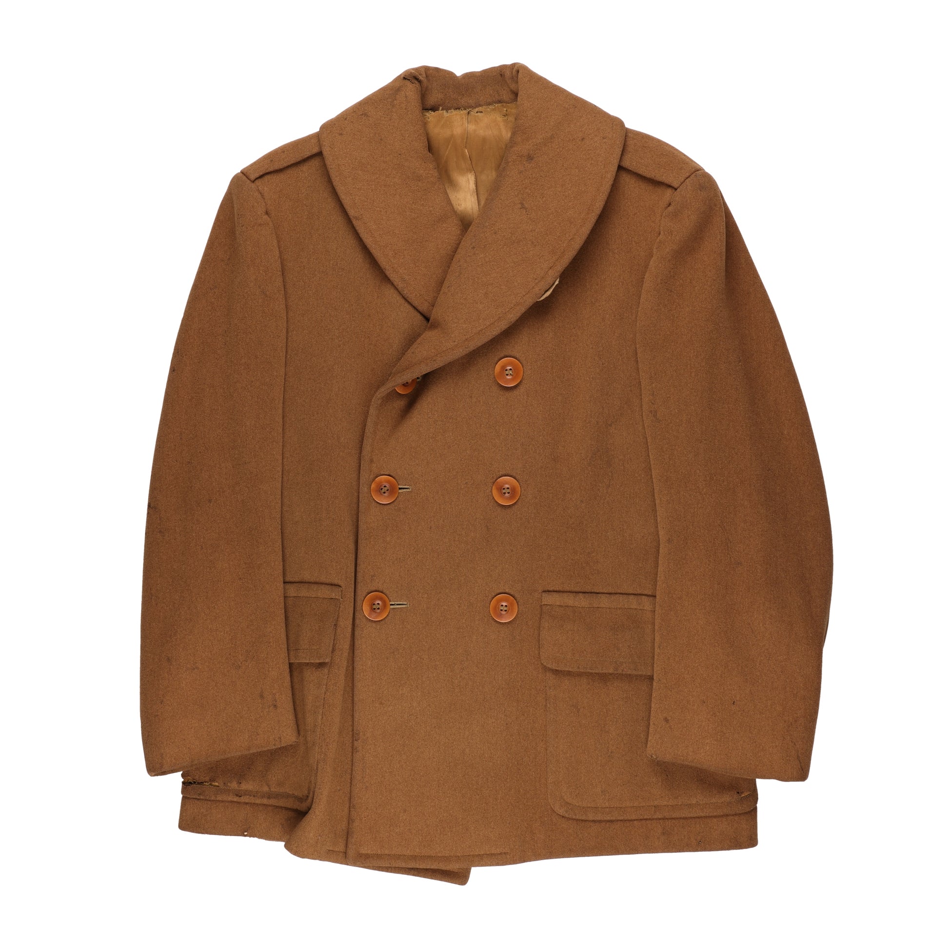 WWII U.S. Army Officer's Doeskin Wool Short Overcoat by Schloss Bros. & Co., Inc. (1942)