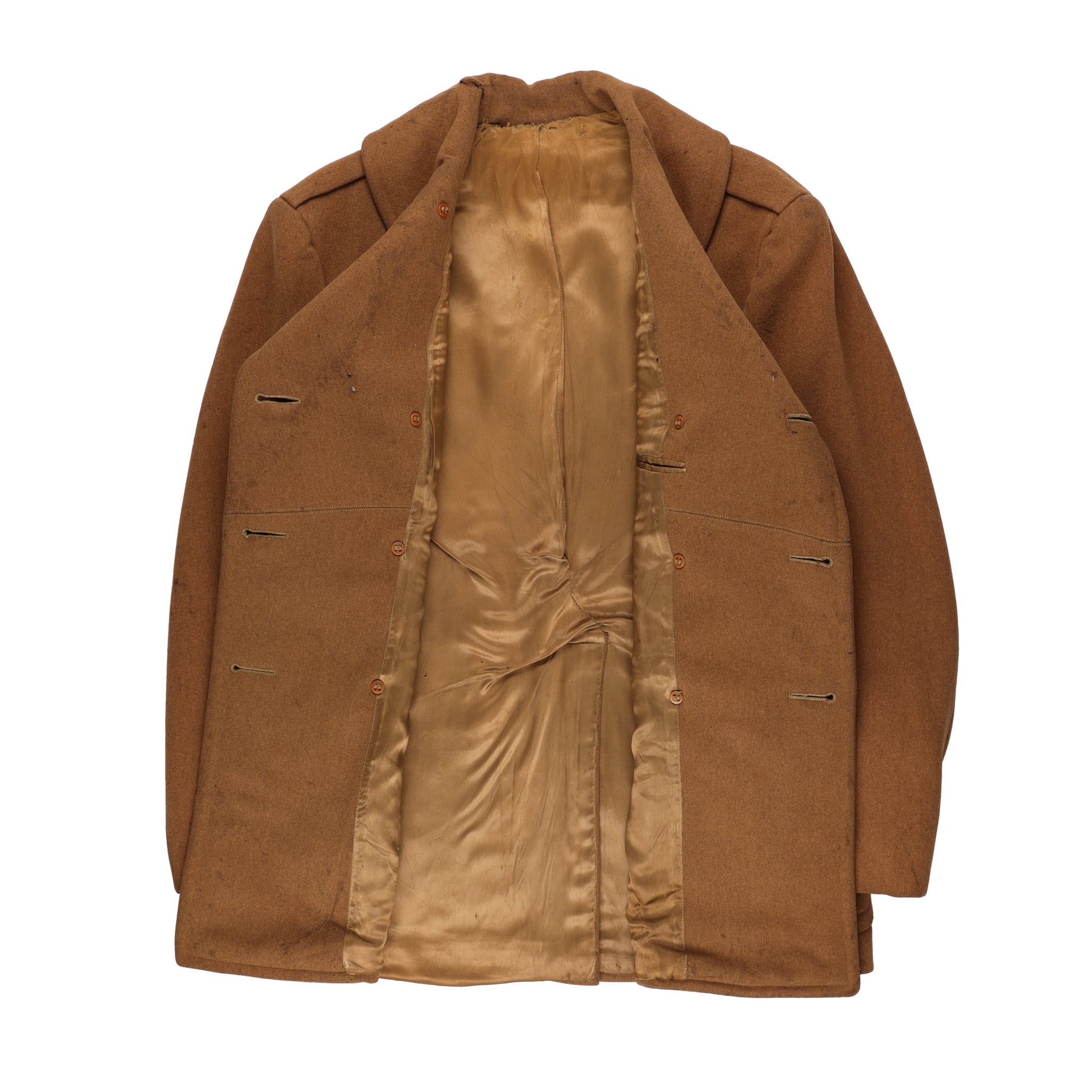 WWII U.S. Army Officer's Doeskin Wool Short Overcoat by Schloss