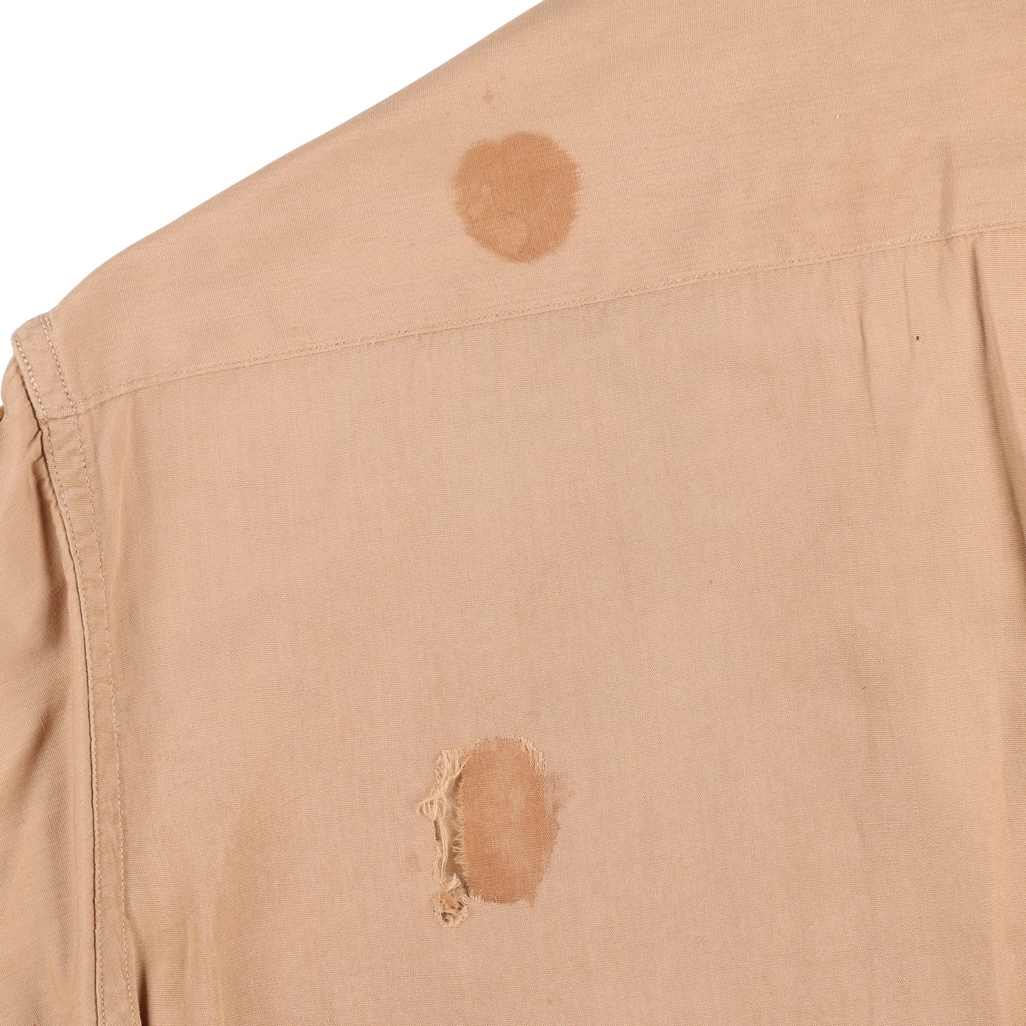 WWII U.S. Army Officer's Khaki Cotton Service Shirt