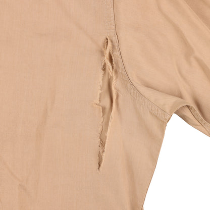 WWII U.S. Army Officer's Khaki Cotton Service Shirt