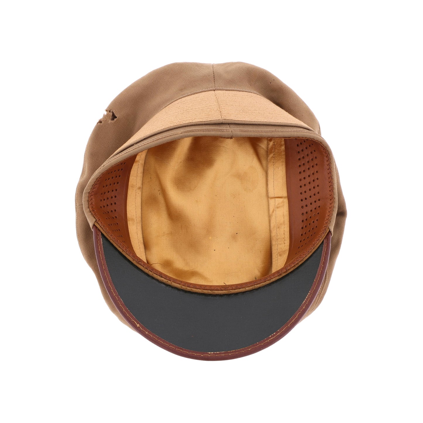 WWII U.S. Army Officer's Khaki Service Cap Identified to Capt. Alfred W. Jones (Size 6 3/4)