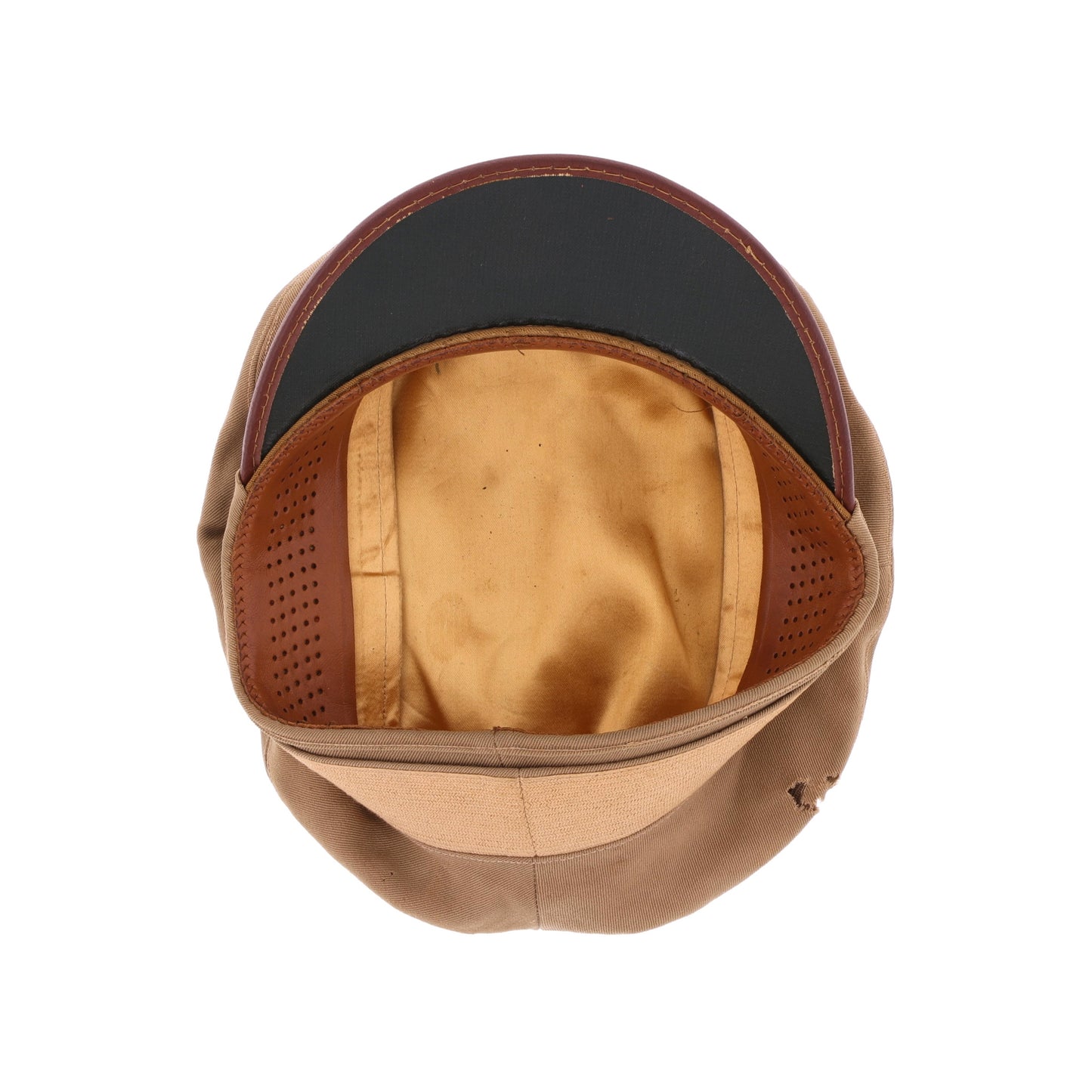 WWII U.S. Army Officer's Khaki Service Cap Identified to Capt. Alfred W. Jones (Size 6 3/4)