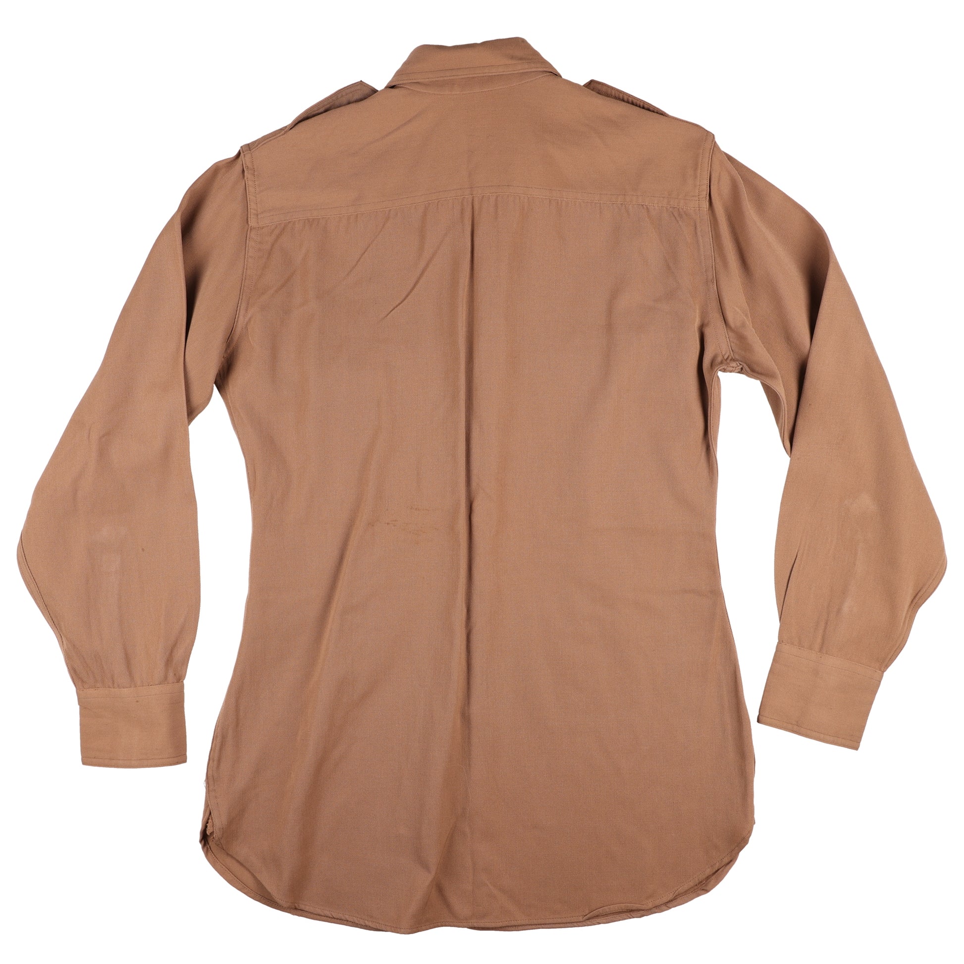 WWII U.S. Army Officer's Khaki Wool Service Shirt by Jackson Raymond Co., Inc. (Size 14 x 32)