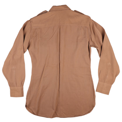 WWII U.S. Army Officer's Khaki Wool Service Shirt by Jackson Raymond Co., Inc. (Size 14 x 32)