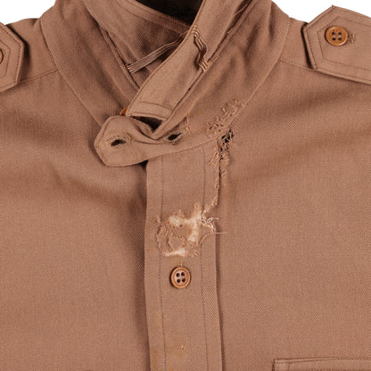 WWII U.S. Army Officer's Khaki Wool Service Shirt by Jackson Raymond Co., Inc. (Size 14 x 32)