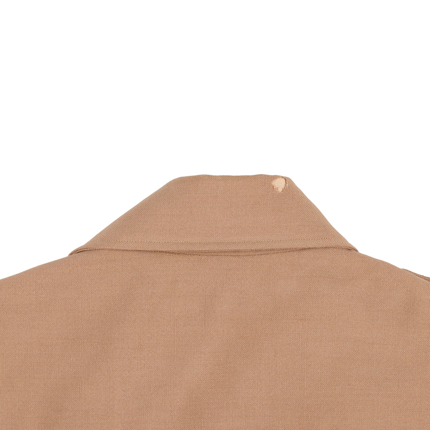 WWII U.S. Army Officer's Khaki Wool Service Shirt with Short Sleeves (Size 15 x 34)