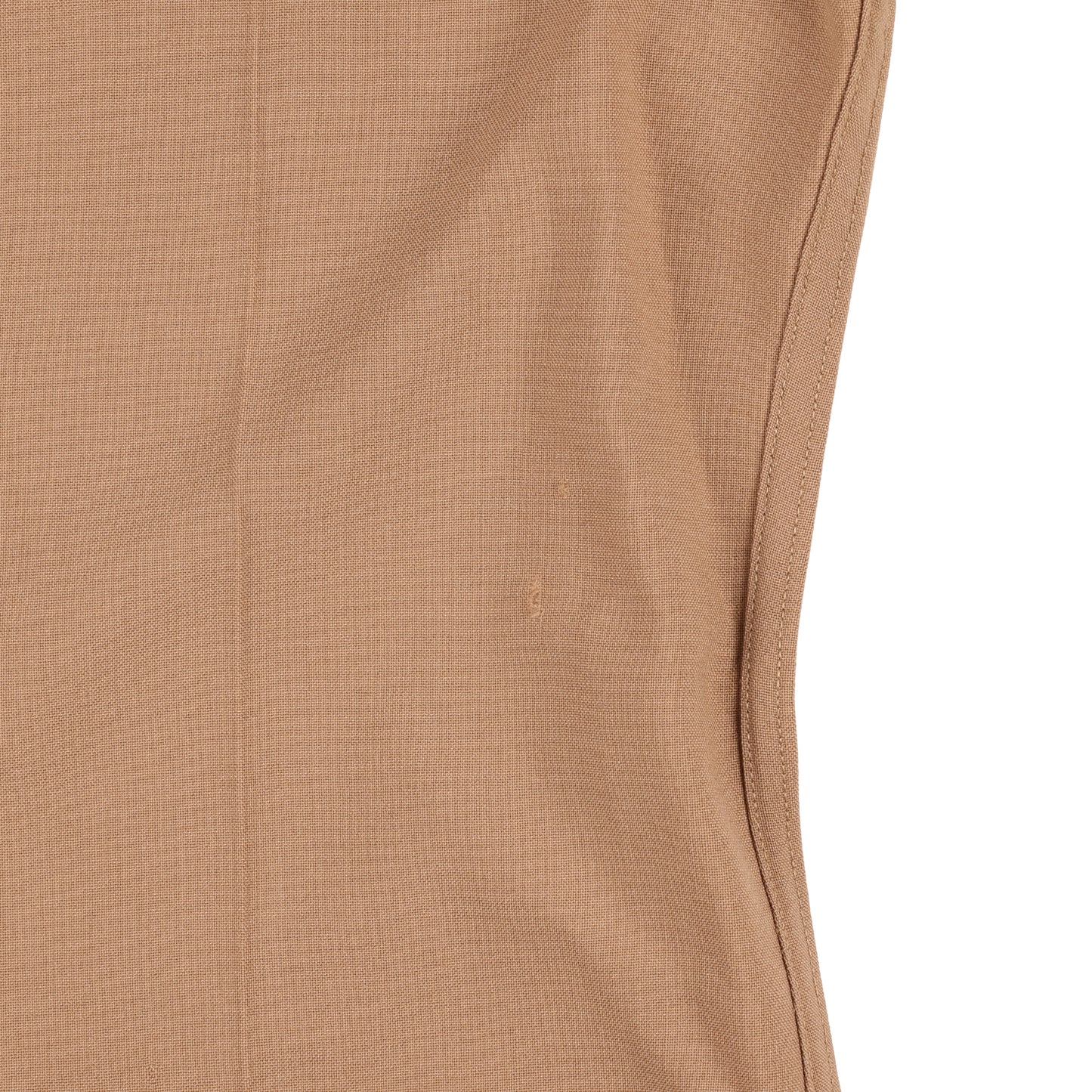 WWII U.S. Army Officer's Khaki Wool Service Shirt with Short Sleeves (Size 15 x 34)