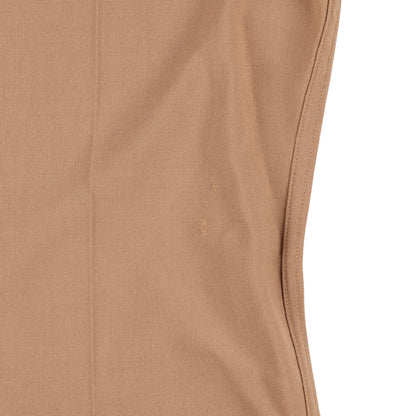 WWII U.S. Army Officer's Khaki Wool Service Shirt with Short Sleeves (Size 15 x 34)