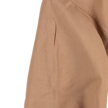 WWII U.S. Army Officer's Khaki Wool Service Shirt with Short Sleeves (Size 15 x 34)