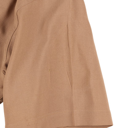 WWII U.S. Army Officer's Khaki Wool Service Shirt with Short Sleeves (Size 15 x 34)