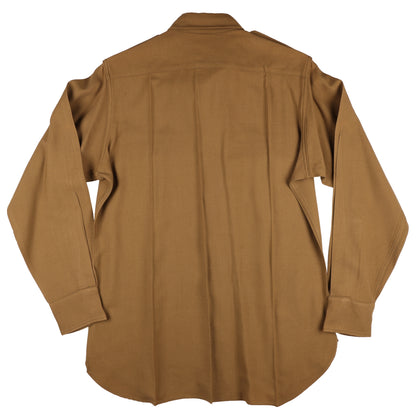 WWII U.S. Army Officer's M37 Wool Service Shirt Marked with Laundry Number