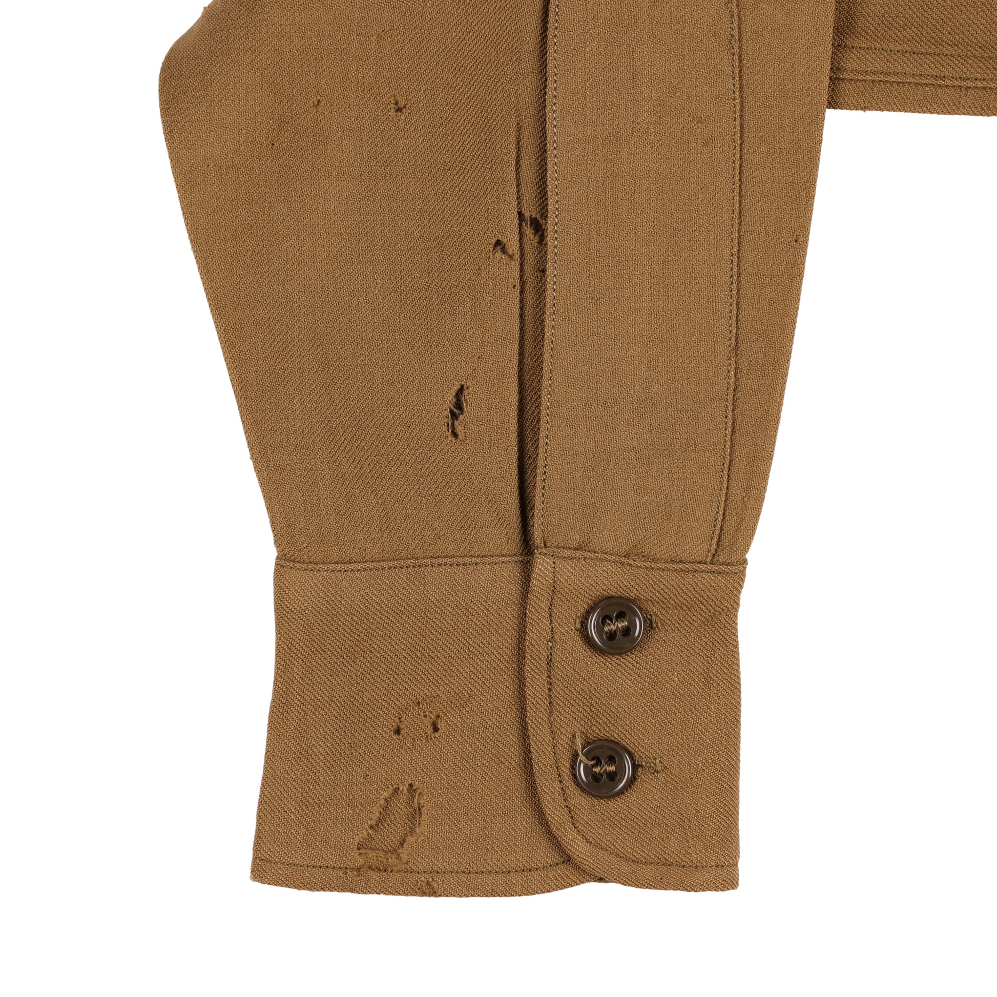 WWII U.S. Army Officer's M37 Wool Service Shirt Marked with Laundry Number