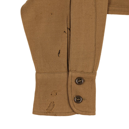 WWII U.S. Army Officer's M37 Wool Service Shirt Marked with Laundry Number