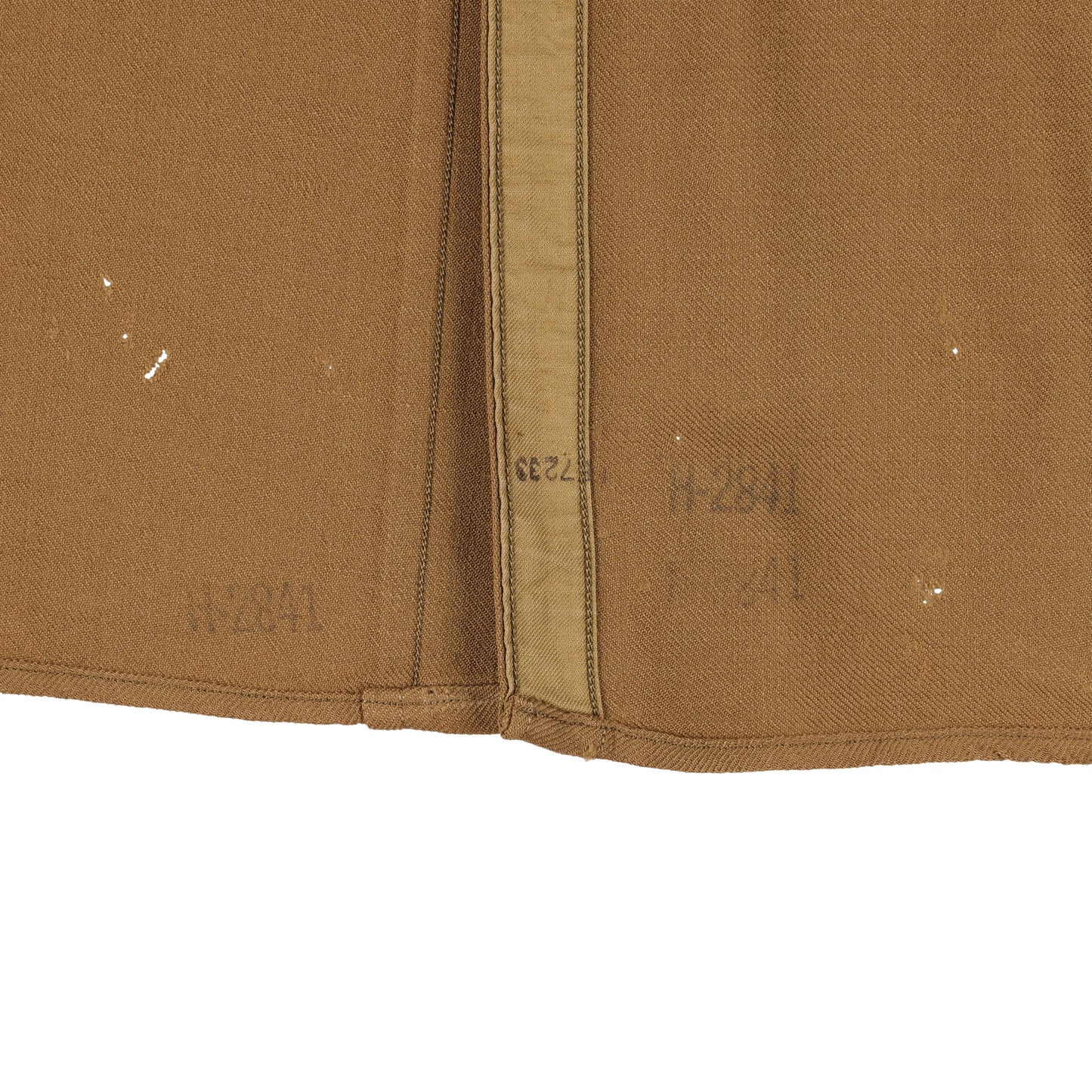 WWII U.S. Army Officer's M37 Wool Service Shirt Marked with Laundry Number