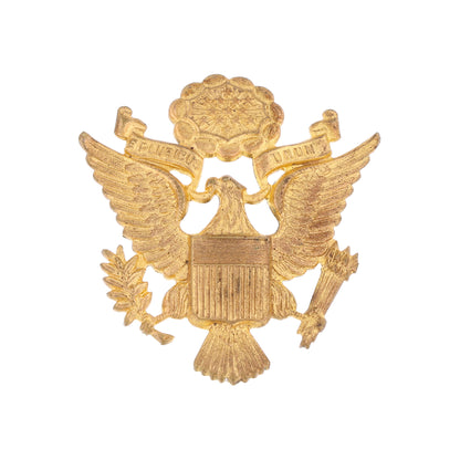 WWII U.S. Army Officer's Oversized Service Cap Device by K. G. Luke