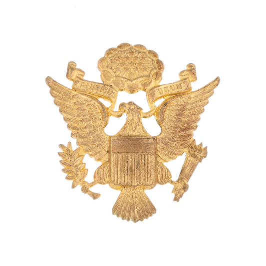 WWII U.S. Army Officer's Oversized Service Cap Device by K. G. Luke