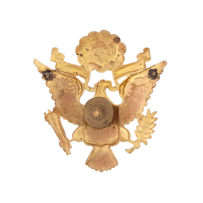 WWII U.S. Army Officer's Oversized Service Cap Device by K. G. Luke