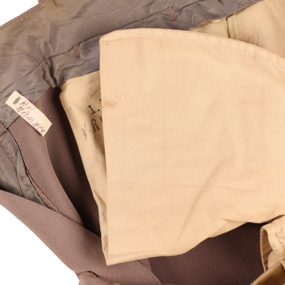 WWII U.S. Army Officer's Pink Wool Service Trousers Named to "H. R. Hamner" & "I. Briggs"