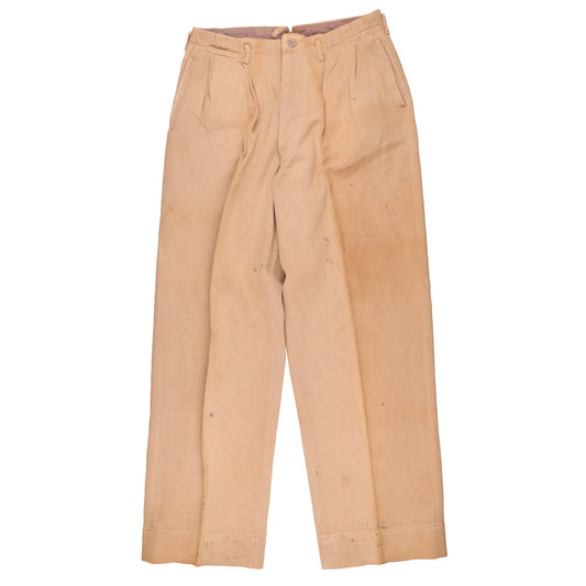 WWII U.S. Army Officer's Pink Wool Service Trousers Named to "H. R. Hamner"