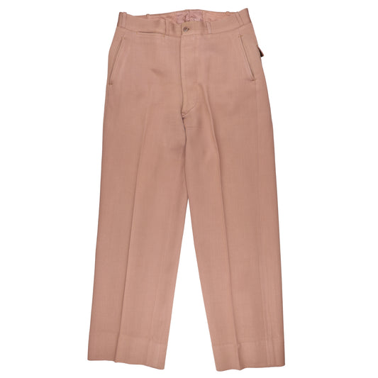 WWII U.S. Army Officer's Pink Wool Service Trousers by Phila. Q. M. Depot Named to "Bohle" Waist Size 29 Regular (1942)