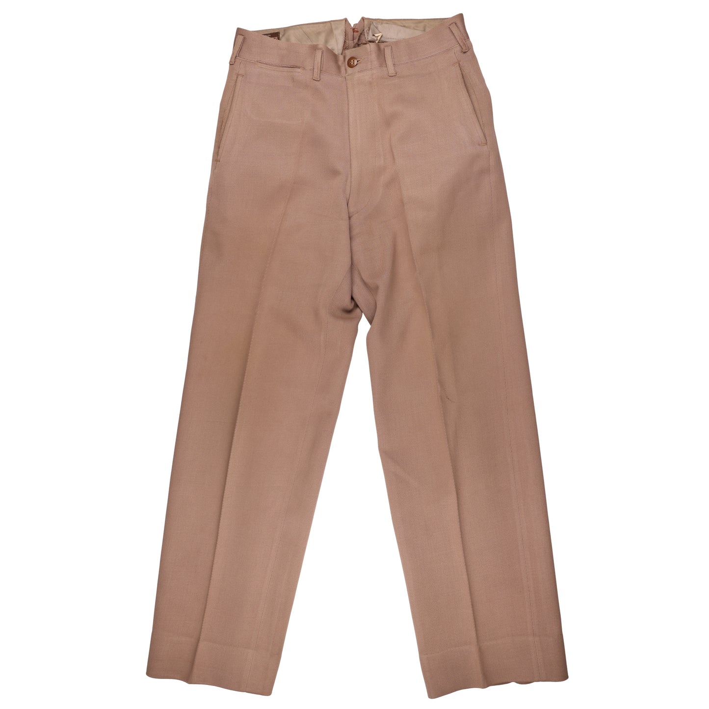 WWII U.S. Army Officer's Pink Wool Service Trousers by Phila. Q. M. Depot Waist Size 30 Regular (1944)
