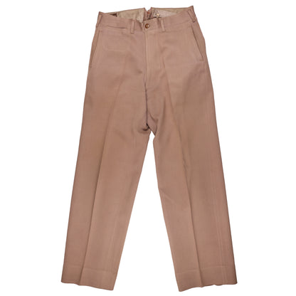 WWII U.S. Army Officer's Pink Wool Service Trousers by Phila. Q. M. Depot Waist Size 30 Regular (1944)