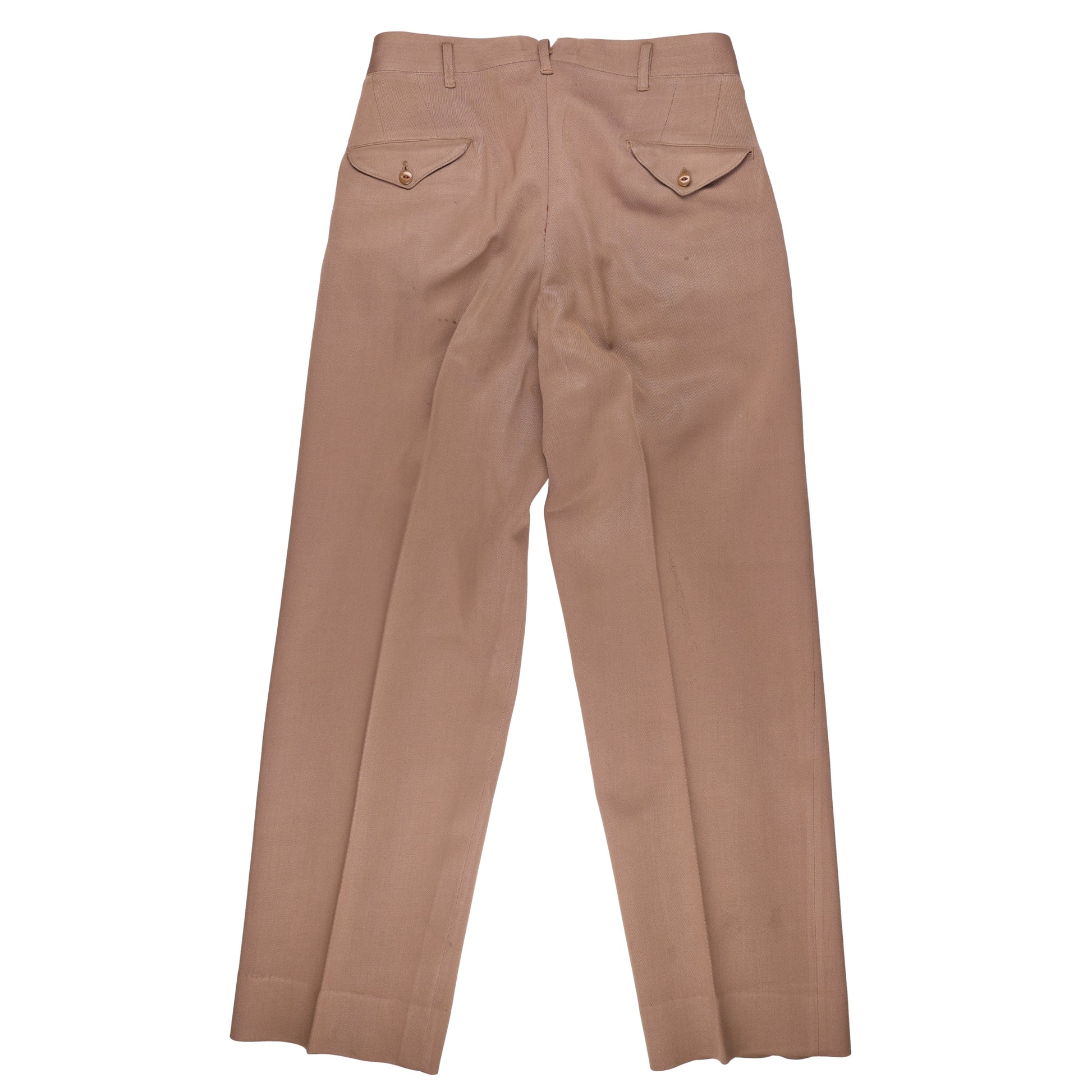 WWII U.S. Army Officer's Pink Wool Service Trousers by Phila. Q. M. Depot Waist Size 30 Regular (1944)