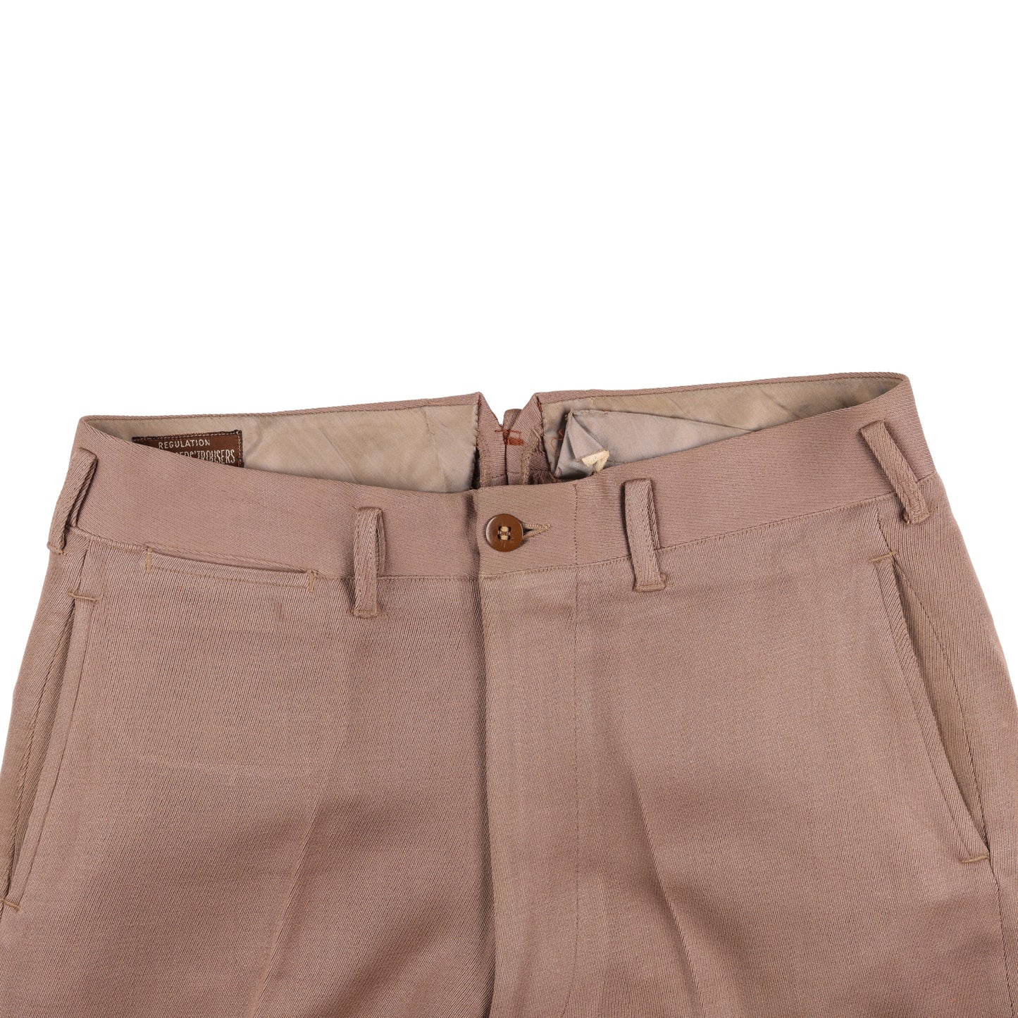 WWII U.S. Army Officer's Pink Wool Service Trousers by Phila. Q. M. Depot Waist Size 30 Regular (1944)