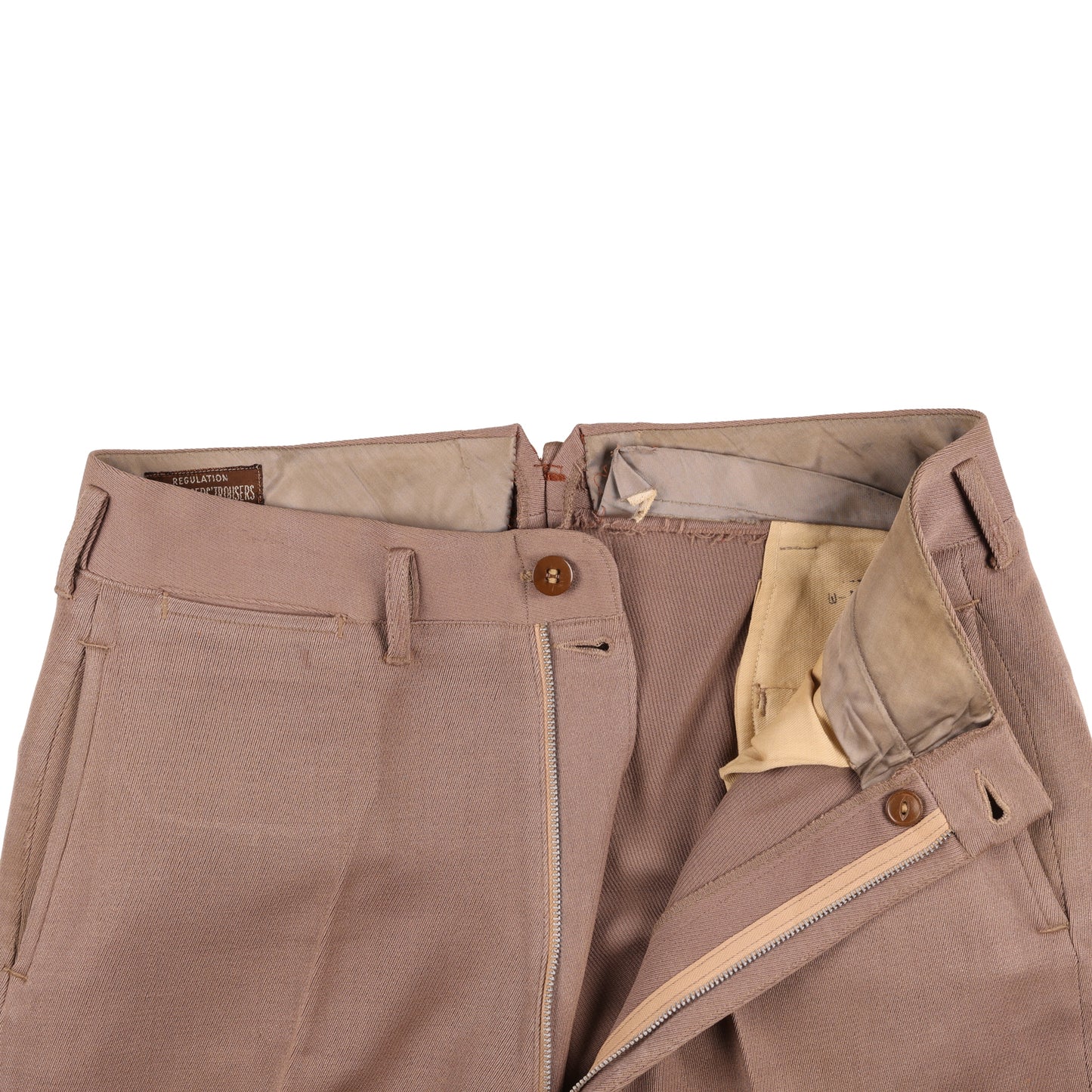 WWII U.S. Army Officer's Pink Wool Service Trousers by Phila. Q. M. Depot Waist Size 30 Regular (1944)