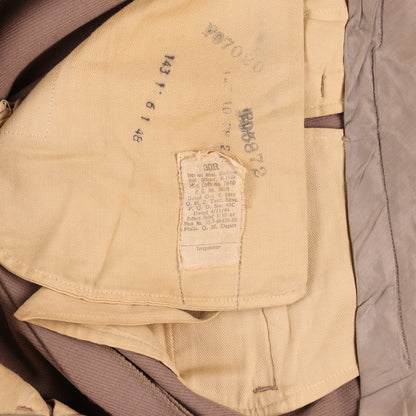 WWII U.S. Army Officer's Pink Wool Service Trousers by Phila. Q. M. Depot Waist Size 30 Regular (1944)