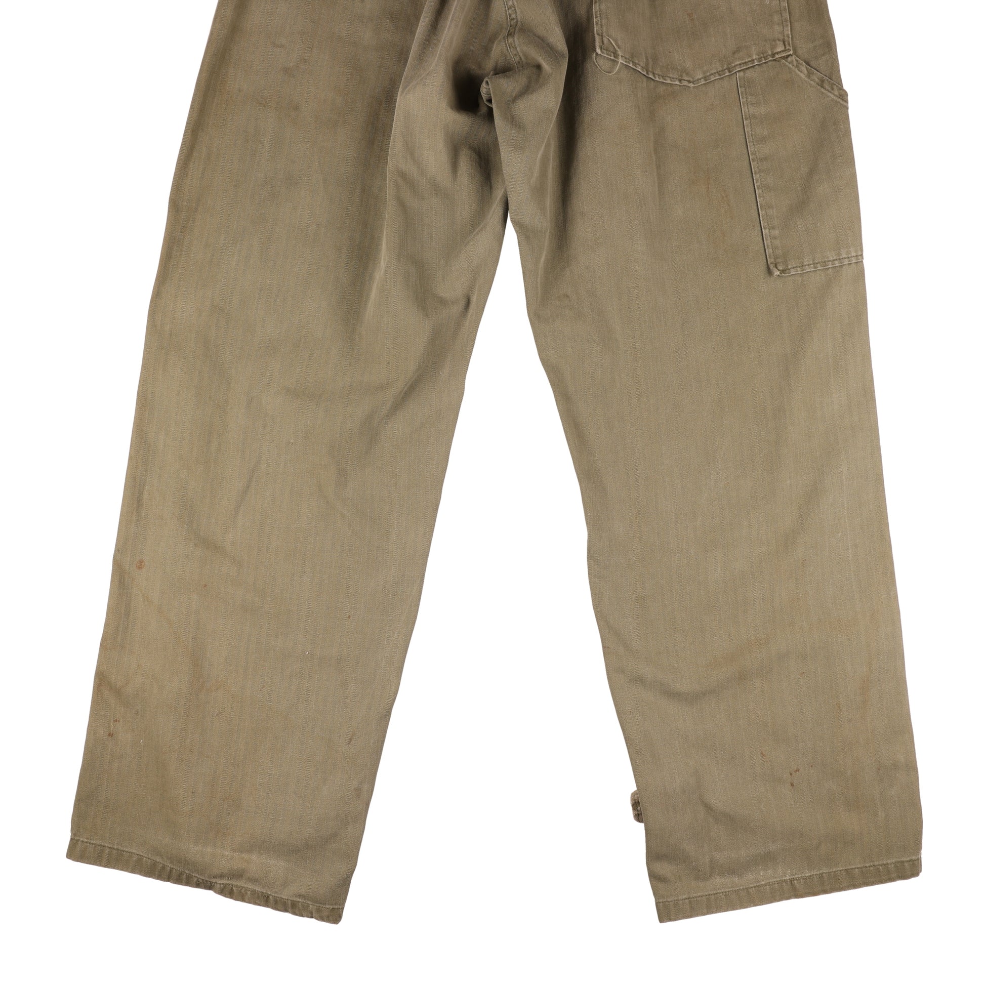 WWII U.S. Army Second Pattern HBT Coveralls with Gas Flap (Size 36R)