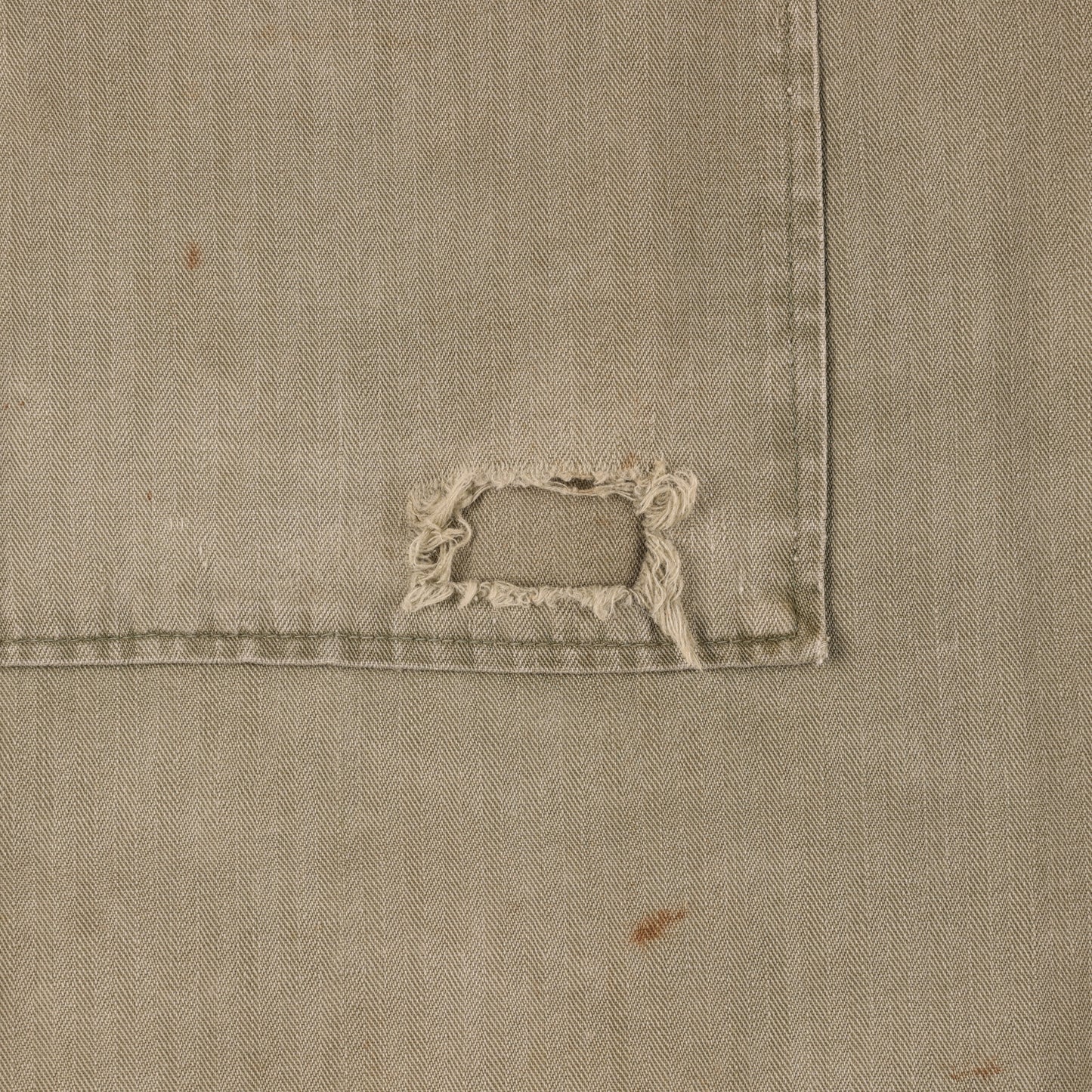 WWII U.S. Army Second Pattern HBT Coveralls with Gas Flap (Size 36R)