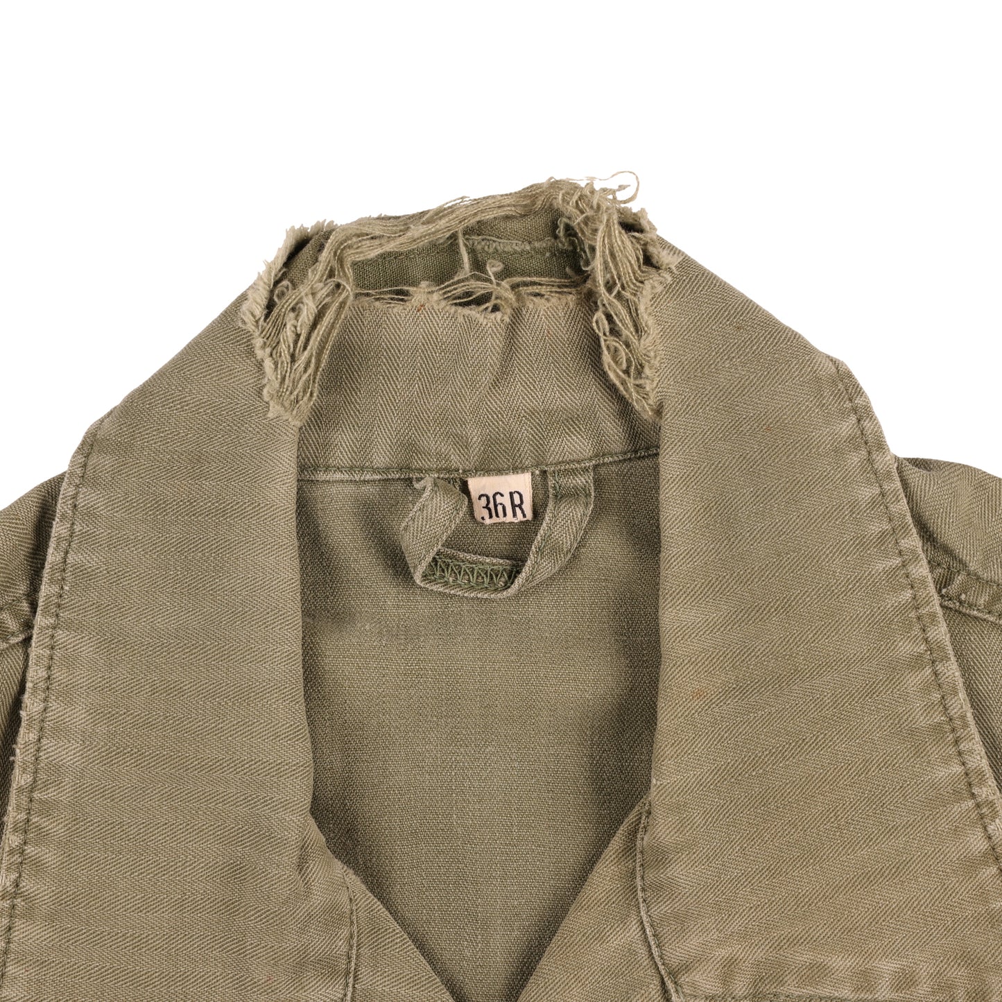 WWII U.S. Army Second Pattern HBT Coveralls with Gas Flap (Size 36R)