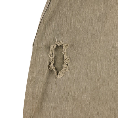 WWII U.S. Army Second Pattern HBT Coveralls with Gas Flap (Size 36R)