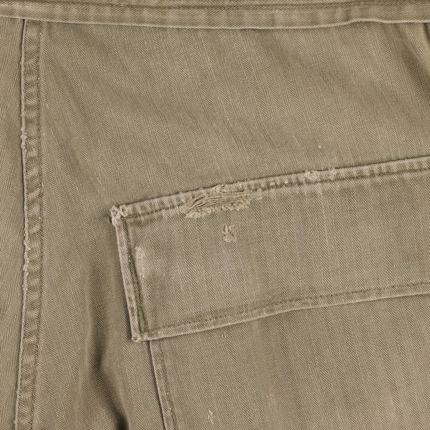 WWII U.S. Army Second Pattern HBT Coveralls with Gas Flap (Size 36R)