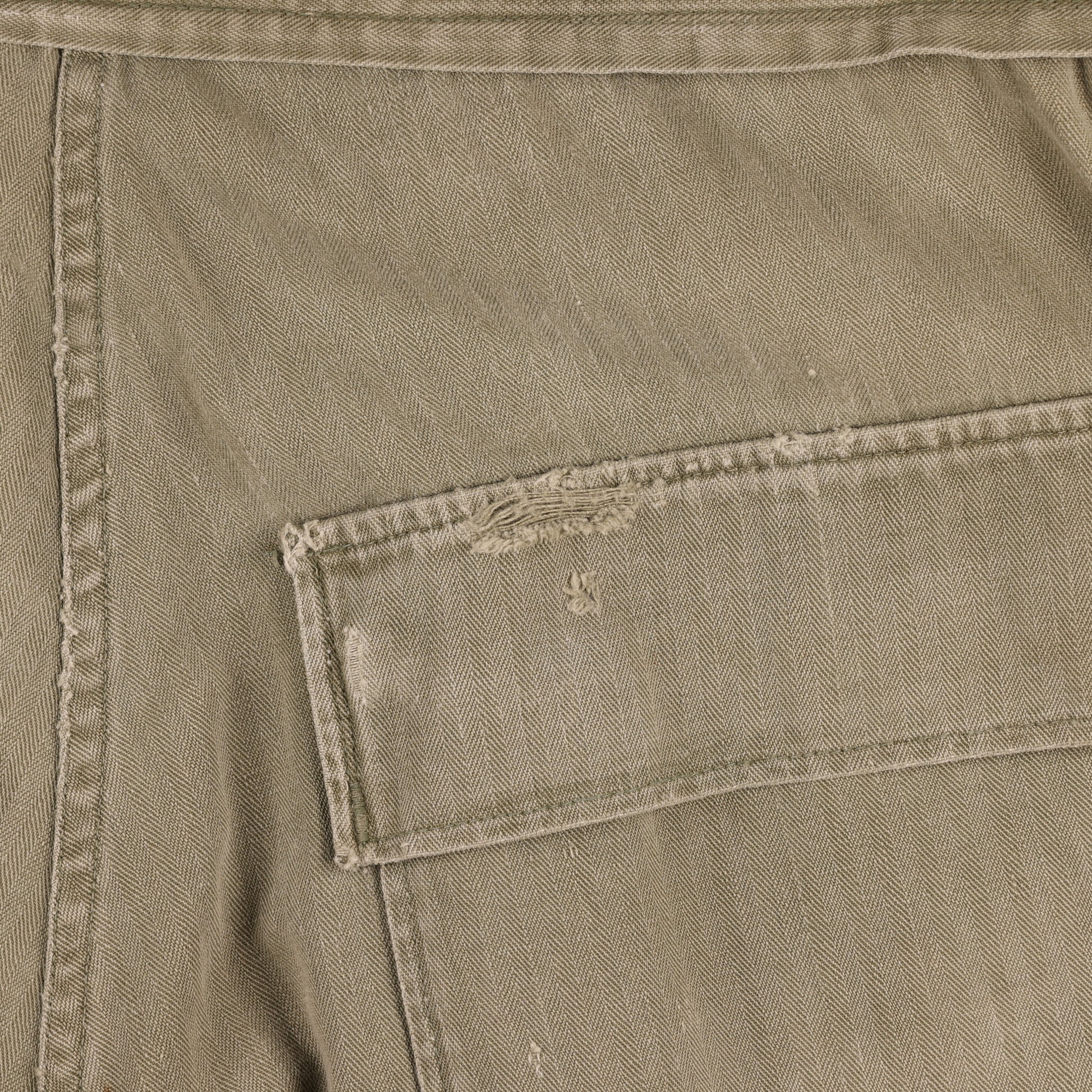 WWII U.S. Army Second Pattern HBT Coveralls with Gas Flap (Size 36R)