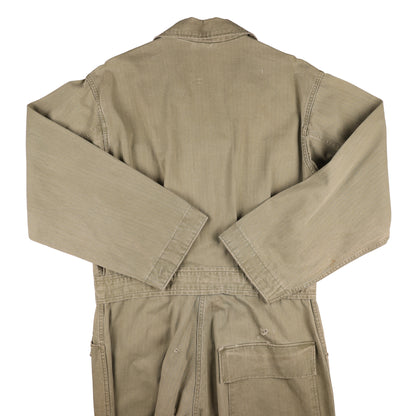 WWII U.S. Army Second Pattern HBT Coveralls with Gas Flap (Size 40R)