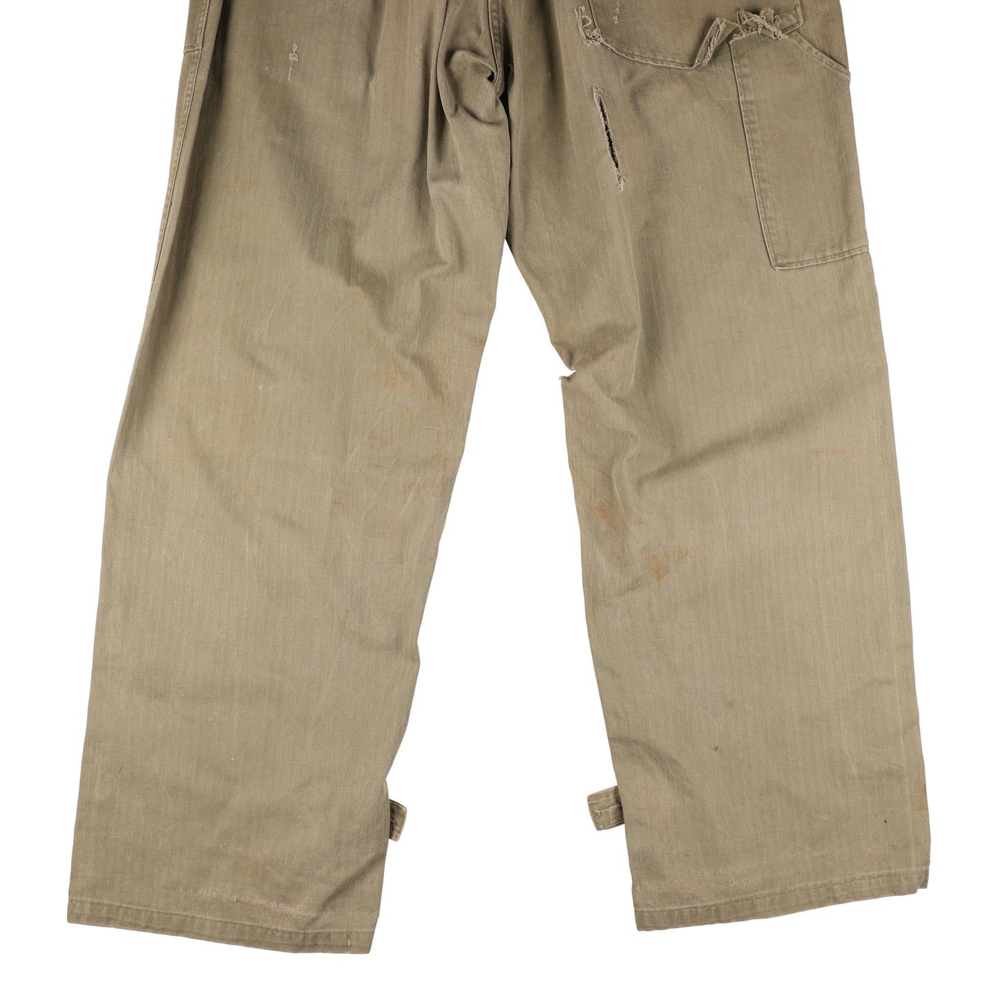 WWII U.S. Army Second Pattern HBT Coveralls with Gas Flap (Size 40R)