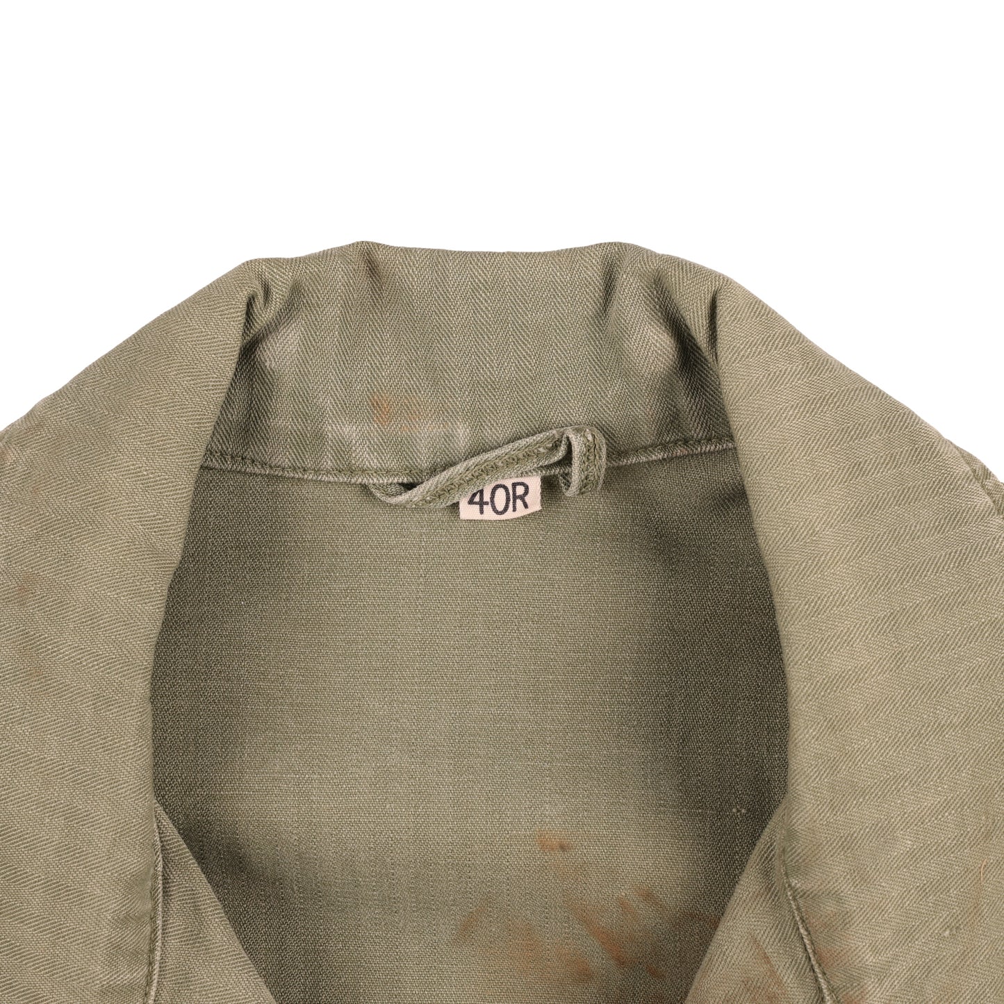 WWII U.S. Army Second Pattern HBT Coveralls with Gas Flap (Size 40R)