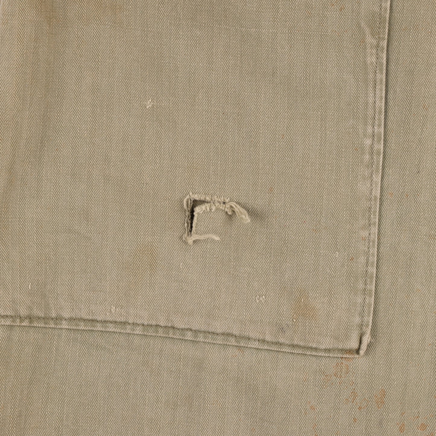 WWII U.S. Army Second Pattern HBT Coveralls with Gas Flap (Size 40R)