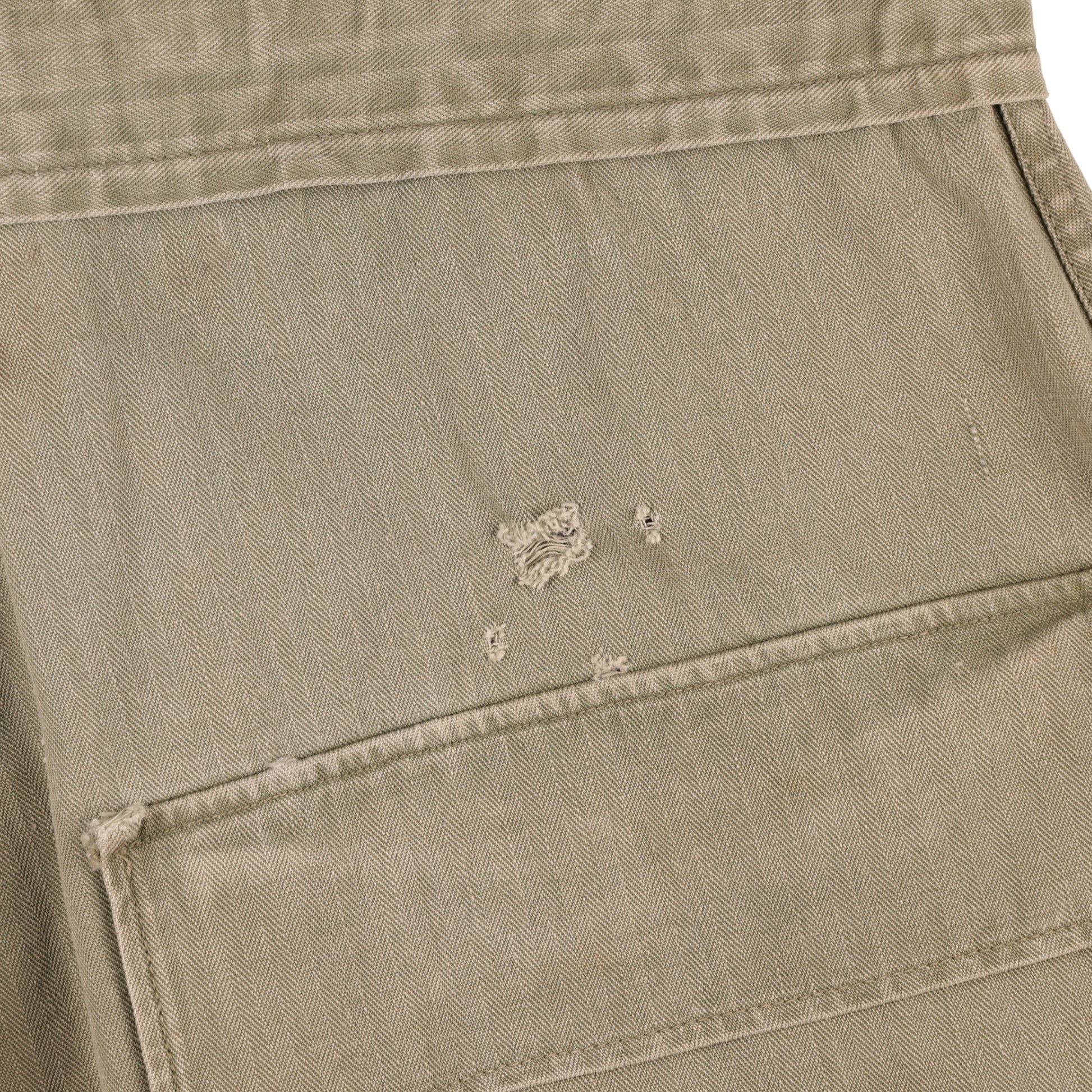 WWII U.S. Army Second Pattern HBT Coveralls with Gas Flap (Size 40R)