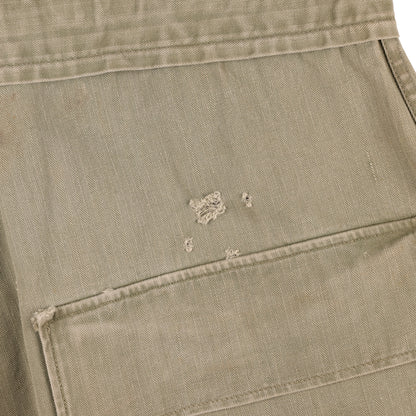 WWII U.S. Army Second Pattern HBT Coveralls with Gas Flap (Size 40R)