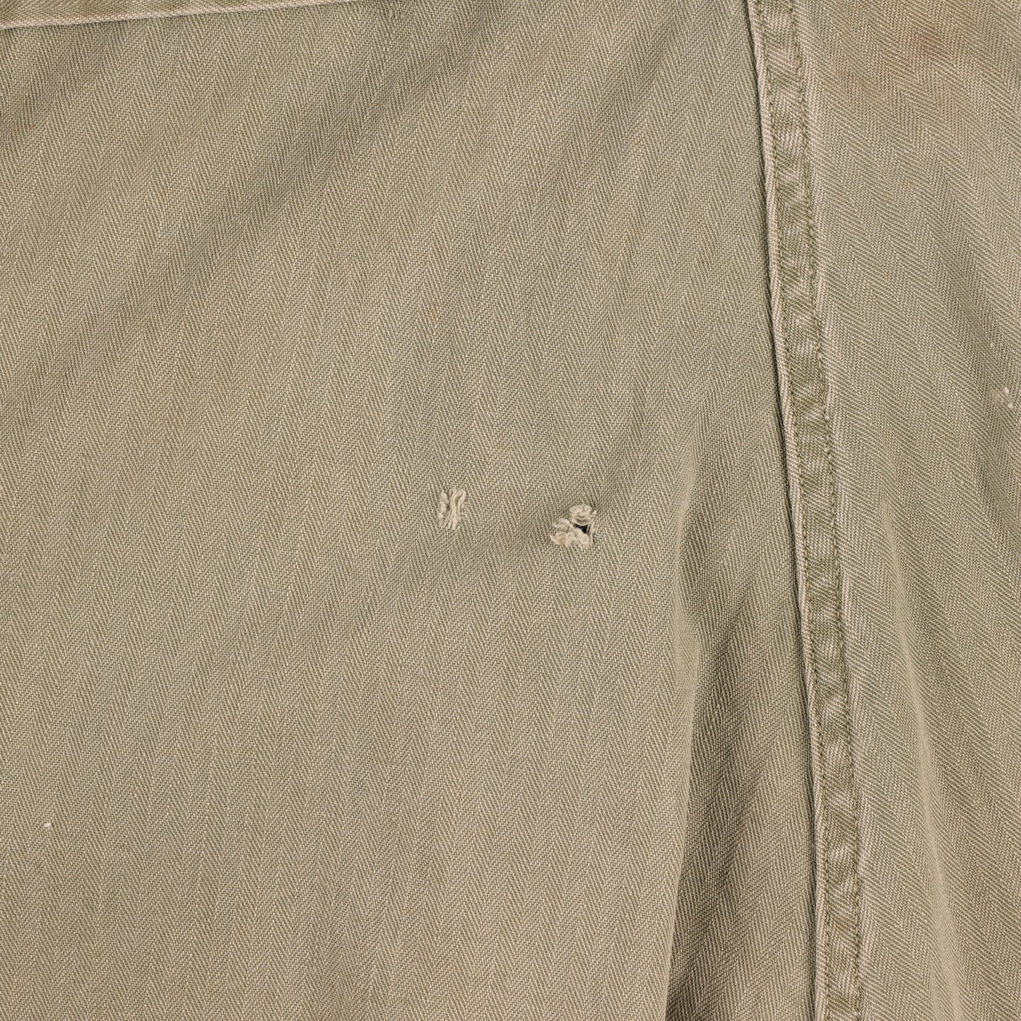 WWII U.S. Army Second Pattern HBT Coveralls with Gas Flap (Size 40R)